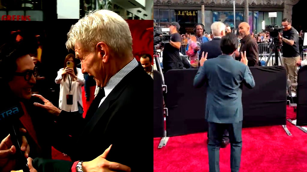 Watch: Ke Huy Quan surprises Harrison Ford at ‘Indiana Jones’ movie premiere