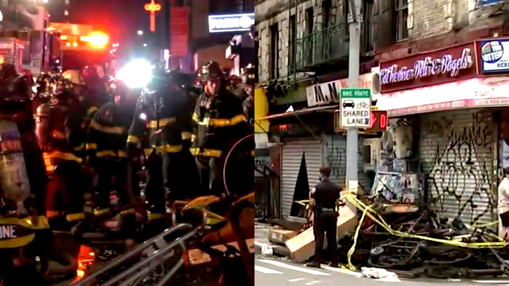 4 dead, 2 critically injured in NYC Chinatown e-bike shop fire