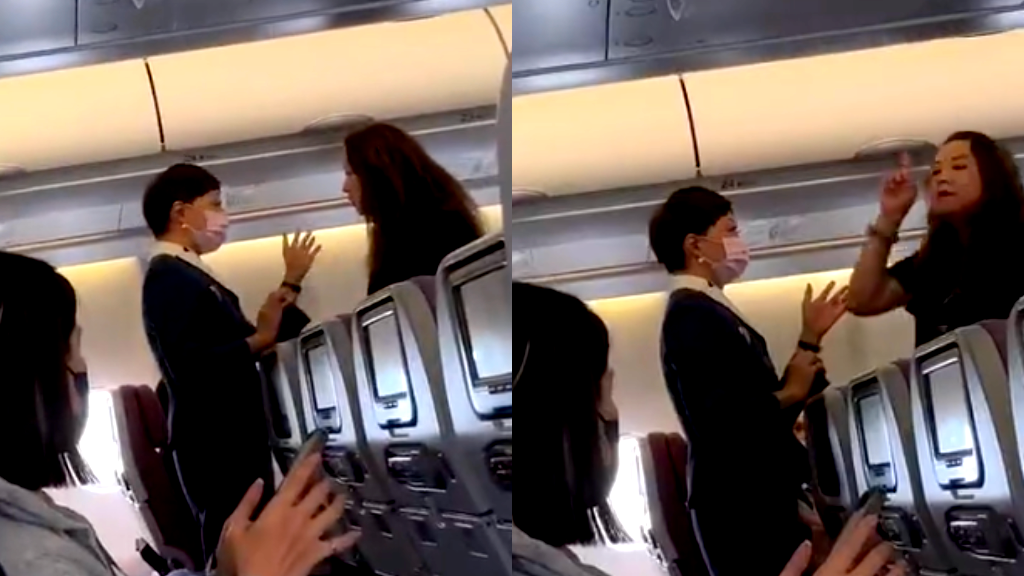 Woman filmed screaming at Chinese flight attendants for not speaking Japanese