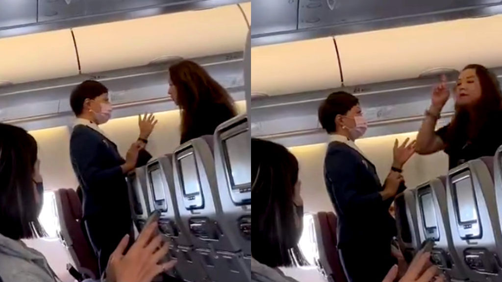 Woman filmed screaming at Chinese flight attendants for not speaking Japanese
