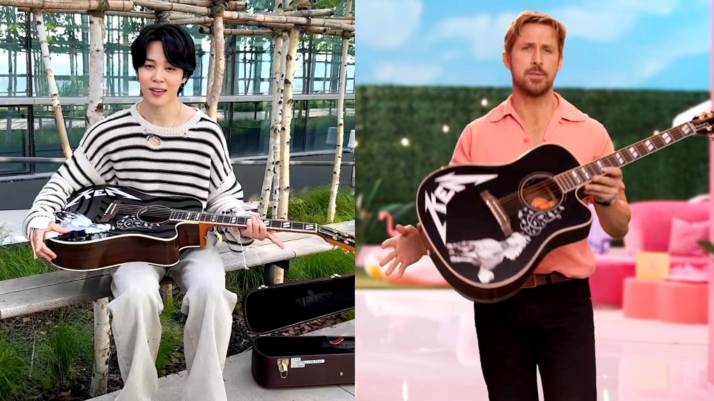 Barbie' Star Ryan Gosling Gifts BTS Jimin Guitar Along With A Special Video  Message
