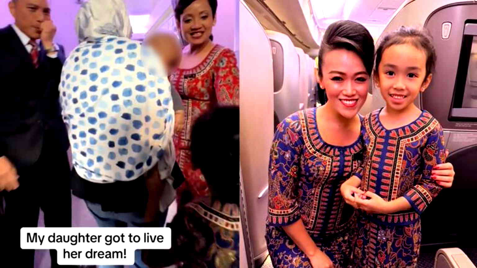 Watch: 5-year-old girl ‘lives her dream’ by wearing sarong kebaya on Singapore Airlines flight