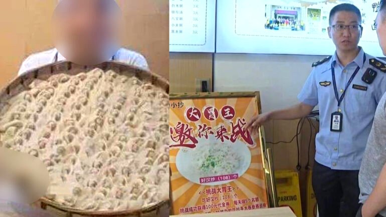 Chinese restaurant probed after challenging customers to eat 108 dumplings