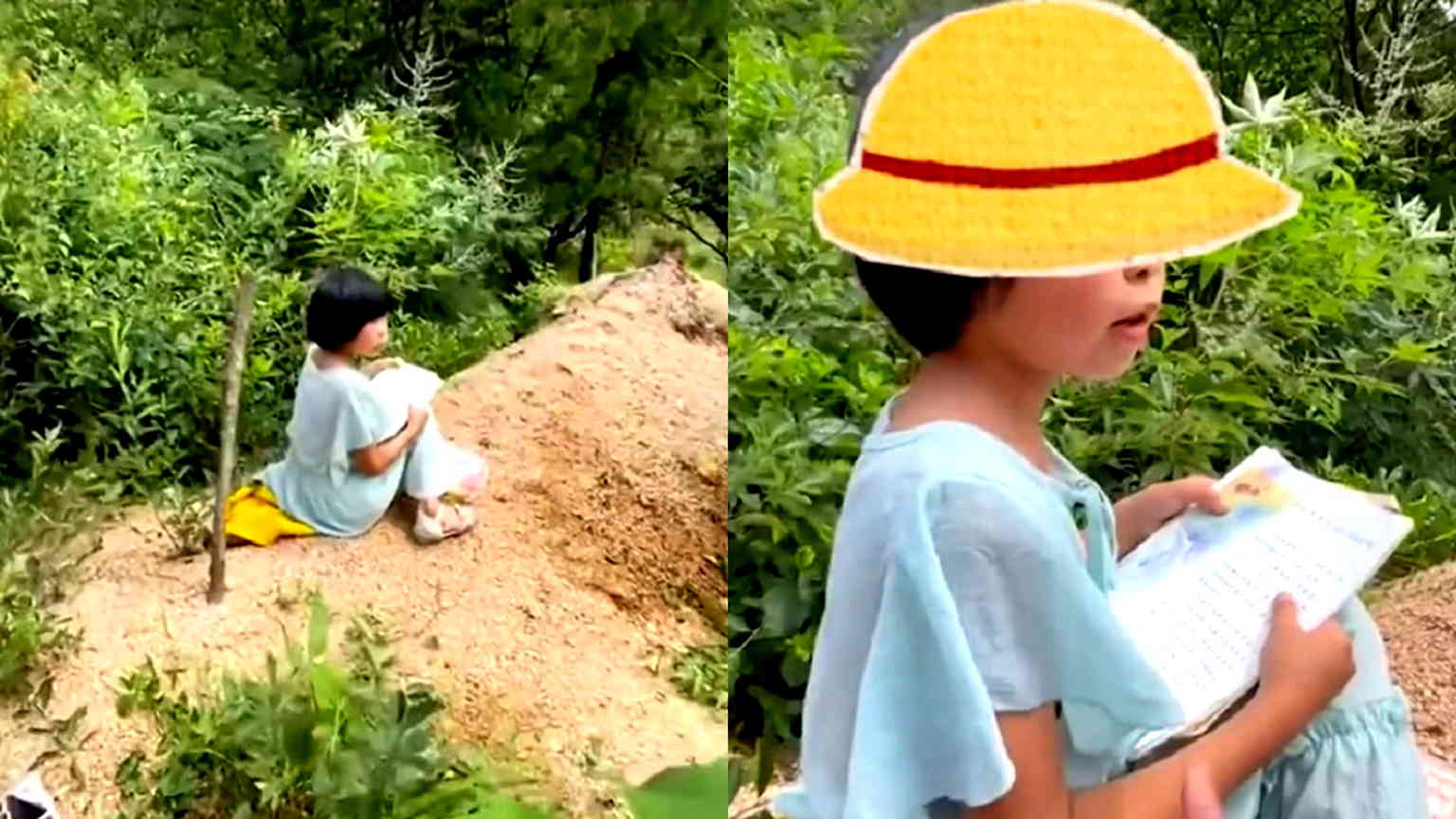 Video: Girl reads story on father’s grave after having dream about him the night before