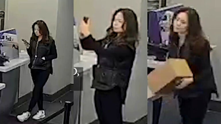 Woman ‘takes selfie’ while allegedly stealing jewelry package at California FedEx
