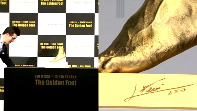 10 years ago, Lionel Messi auctioned off his ‘Golden Foot’ for $5 million