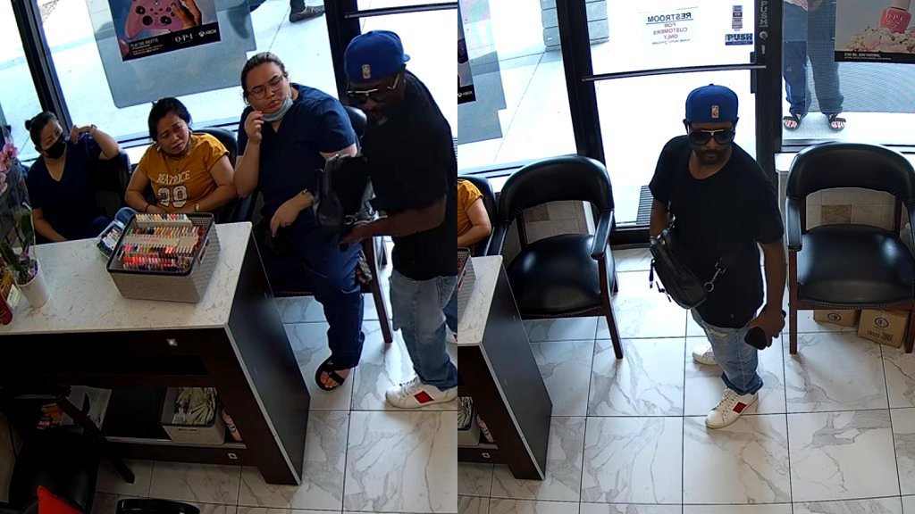 Watch: Man gets ignored by customers while trying to rob Atlanta nail salon