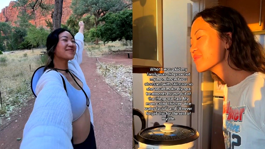 TikTok user shares DIY ‘rice water facial’ she learned during ‘dirt poor’ childhood