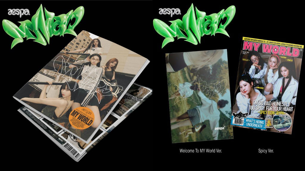 Aespa releases 19 versions of 3rd mini-album 'MY WORLD'