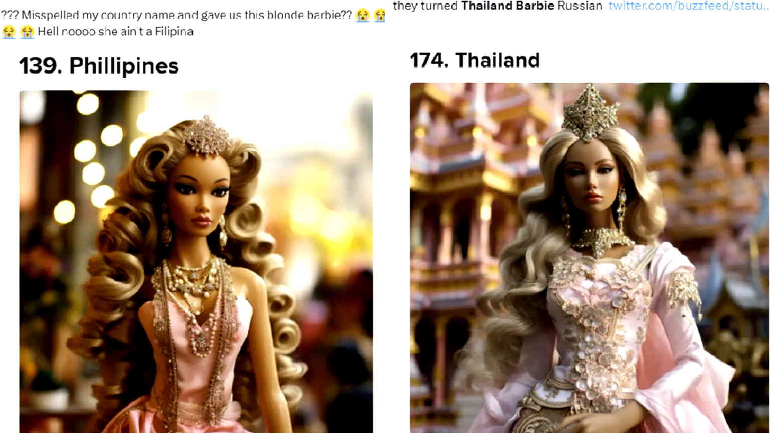 Buzzfeed’s AI-generated Barbies blasted for featuring blonde Asians, cultural inaccuracies
