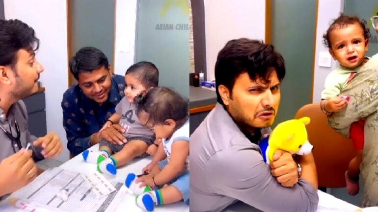 Indian doctor’s adorable approach to giving baby injections goes viral