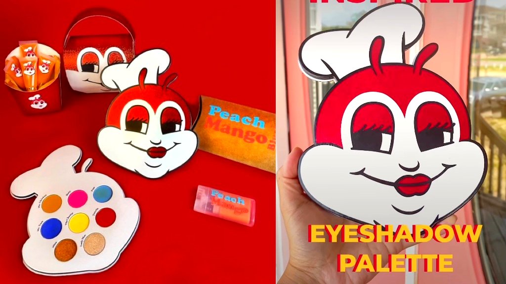 Filipino makeup brand goes viral with Jollibee-inspired eyeshadow palette