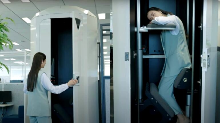 Cafe in Tokyo to install vertical pods for customers to sleep upright