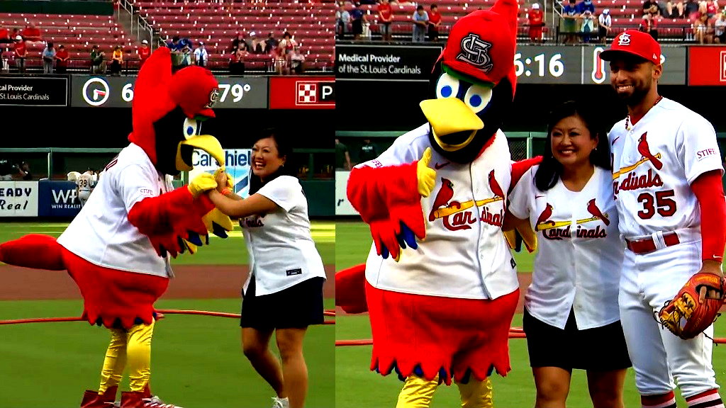 Journalist Michelle Li throws first pitch at St. Louis Cardinals’ 1st AAPI Heritage Night