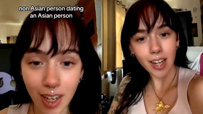 Video: White woman calls out white people’s assumptions about her dating an Asian man