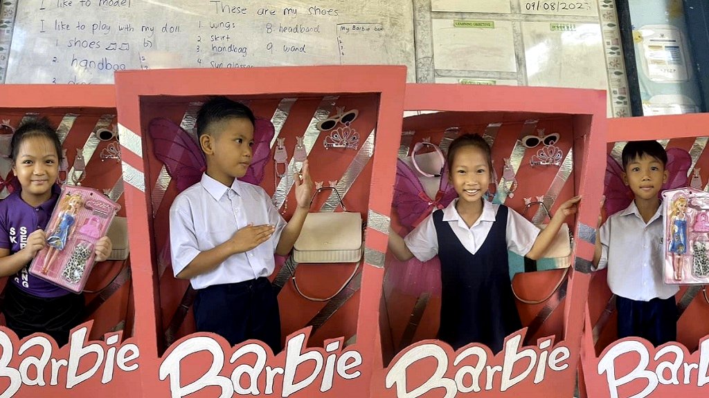 Malaysian teacher creates giant ‘Barbie’ boxes to improve students’ learning