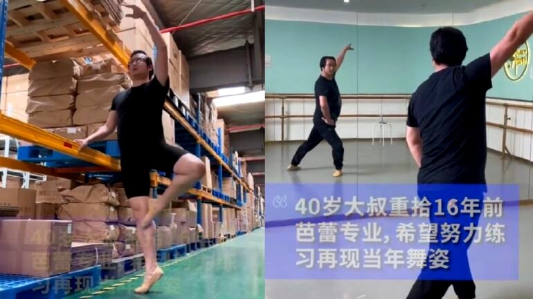 Man resumes ballet after 17-year break, inspires others to keep their dreams