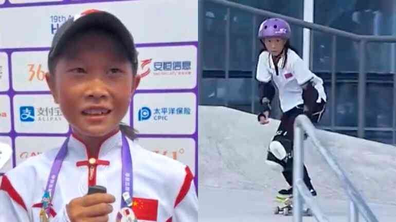 Asian Games: 13-year-old skateboarder becomes China’s youngest gold medalist