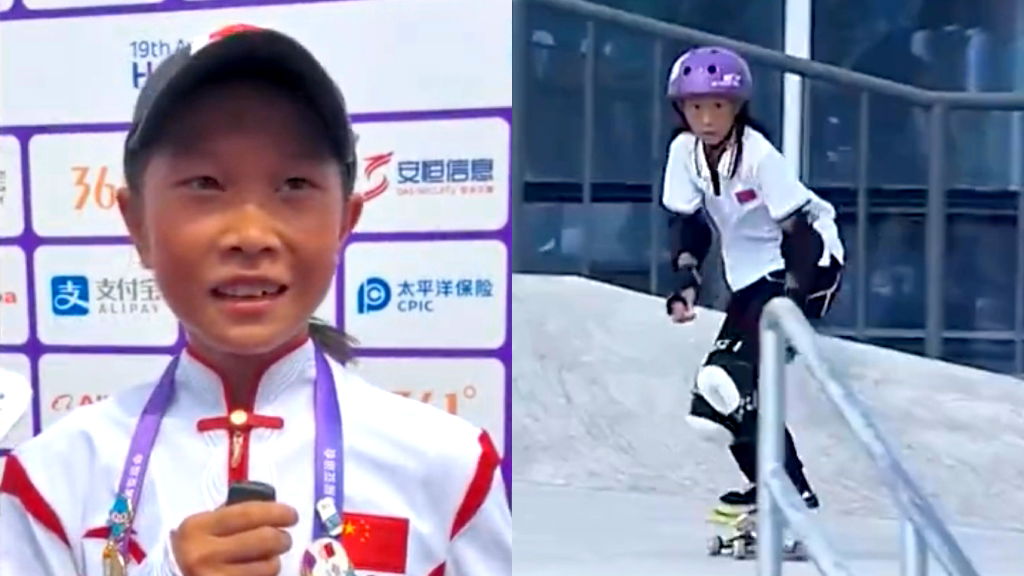 Asian Games: 13-year-old skateboarder becomes China’s youngest gold medalist