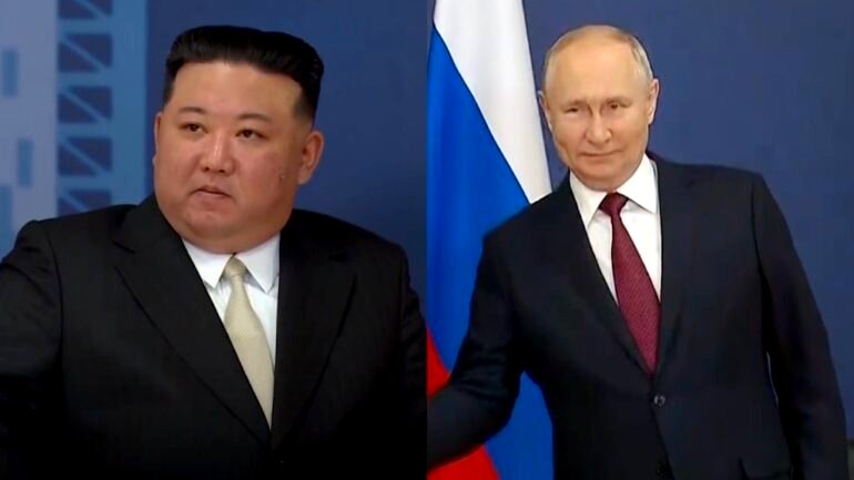 Kim Jong-un pledges N. Korea’s ‘full and unconditional support’ for Putin during summit