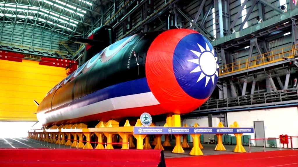 Taiwan unveils first domestically built submarine amid growing tensions with Beijing