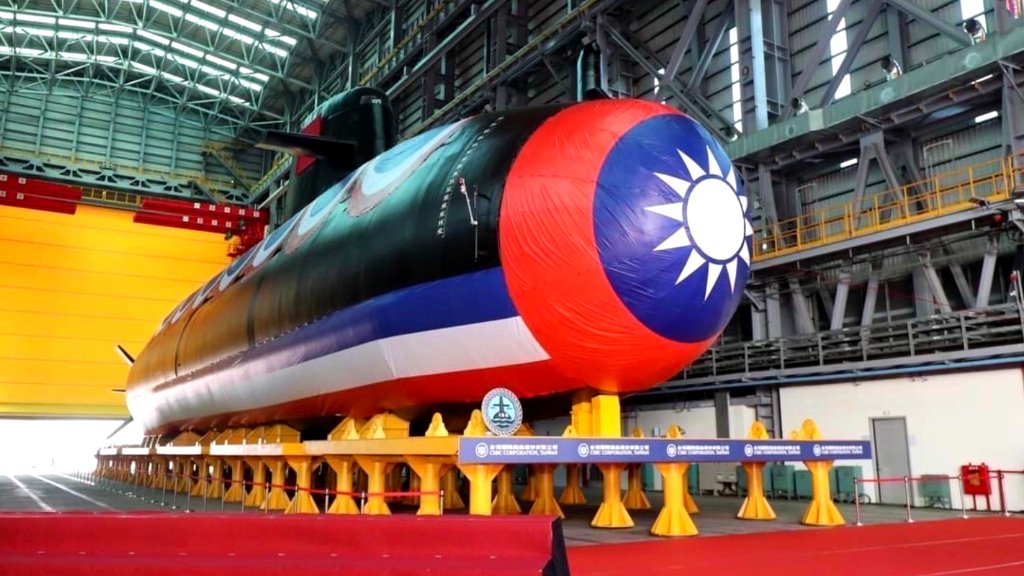Taiwan unveils first domestically built submarine amid growing tensions with Beijing