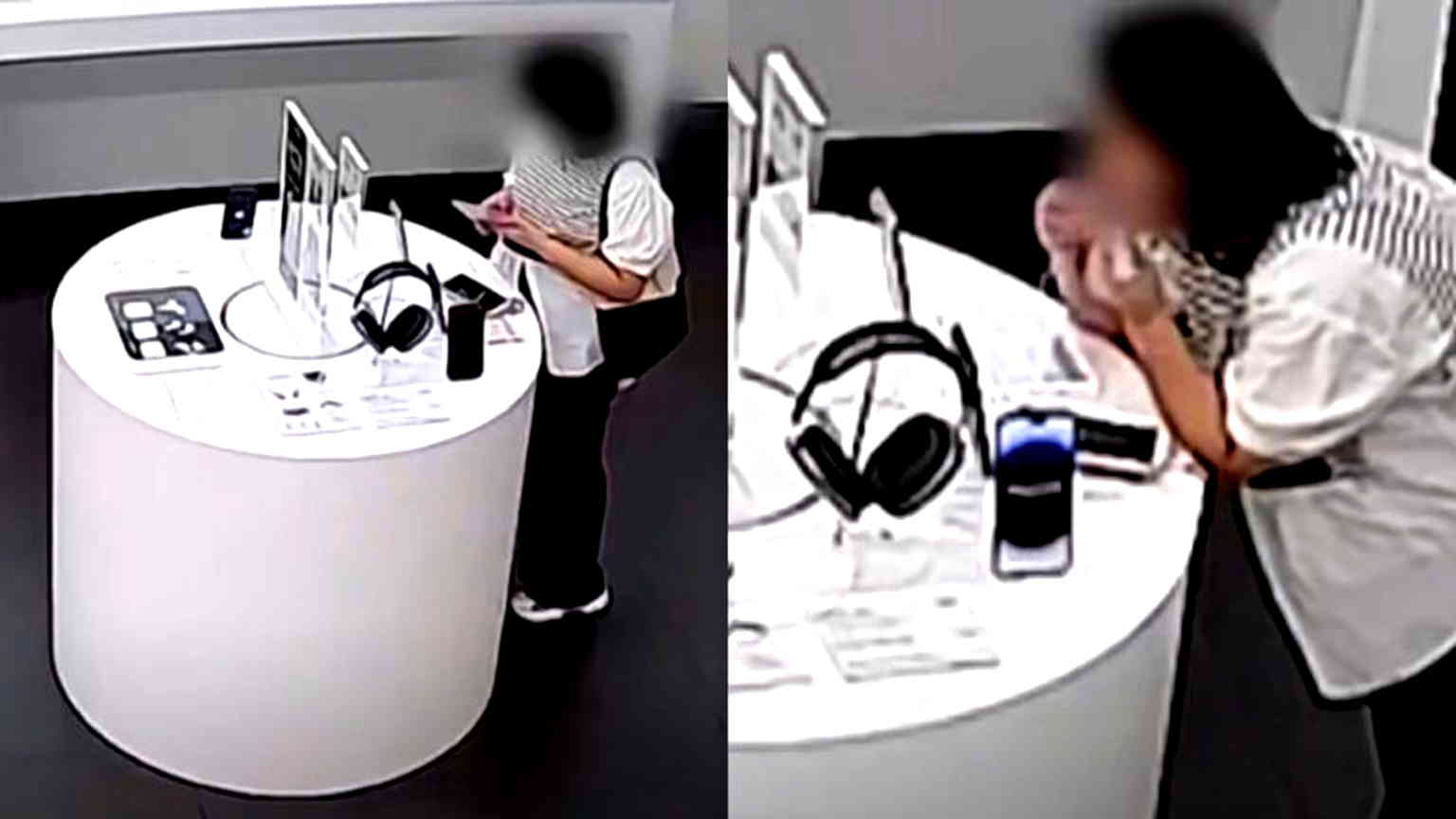Video: Woman chews anti-theft cable at Apple store to steal iPhone 14