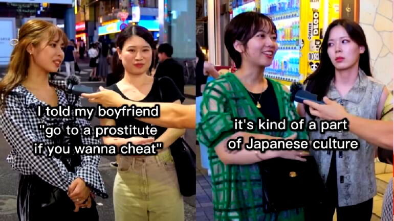 Video: Japanese women give their thoughts on whether paying for sex is cheating