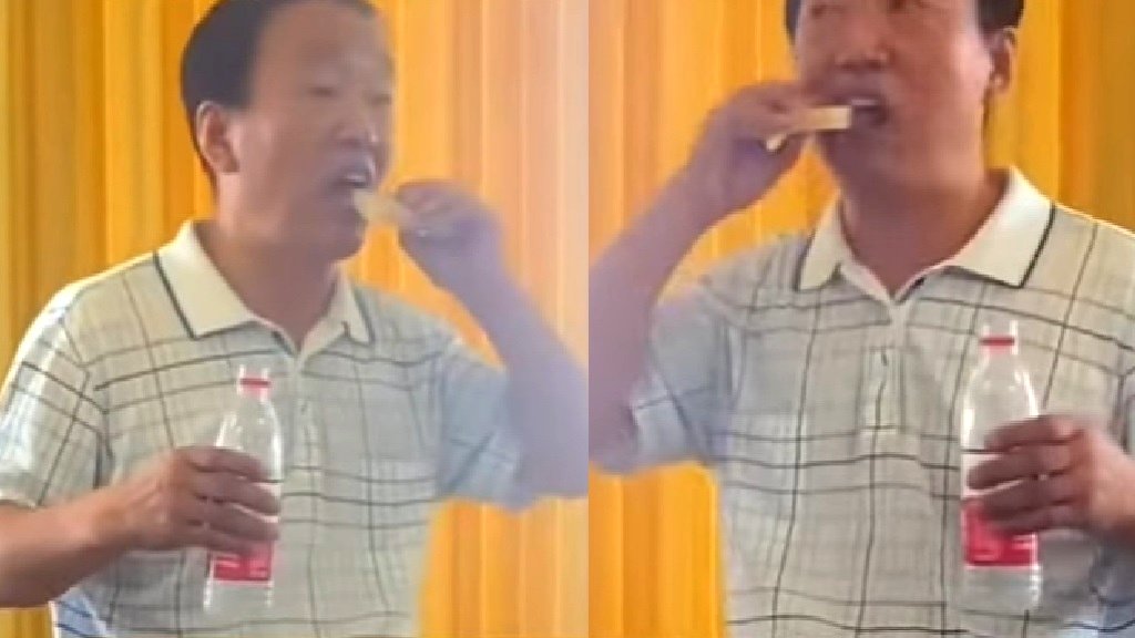 Watch: Chinese boss chews on bar of soap to prove how natural his company’s product is