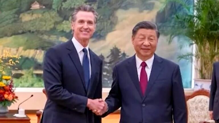 California Gov. Newsom meets with China’s President Xi to discuss climate change
