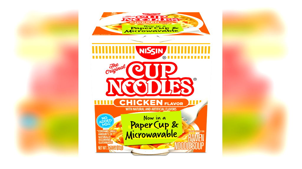 Cup Noodles Will be Microwavable with a New Cup Design