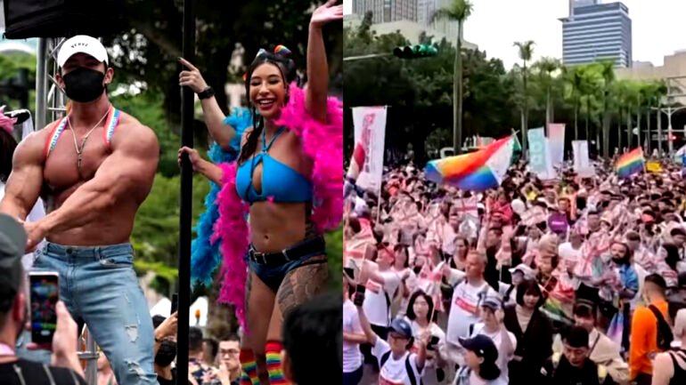 Taiwan draws nearly 180,000 in Asia’s largest Pride march yet