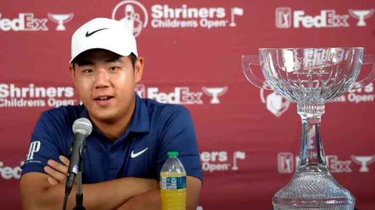Tom Kim becomes youngest to win 3 PGA Tour titles since Tiger Woods