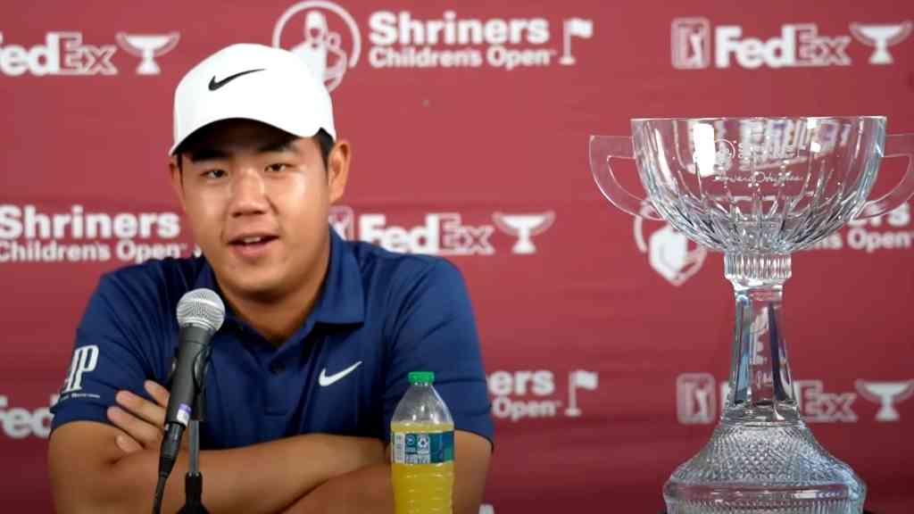 Tom Kim becomes youngest to win 3 PGA Tour titles since Tiger Woods