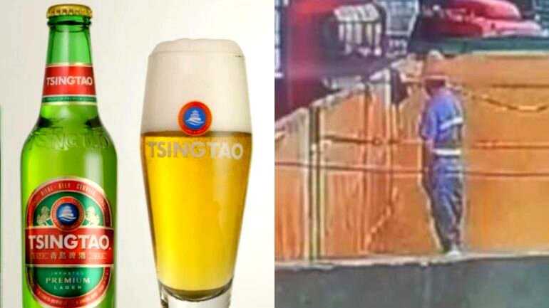 S. Koreans discard Tsingtao beer over viral video of man urinating into brewery tank