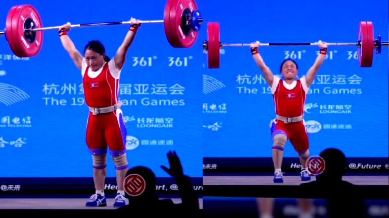 North Korean weightlifters win gold, break records at 19th Asian Games