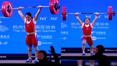 North Korean weightlifters win gold, break records at 19th Asian Games