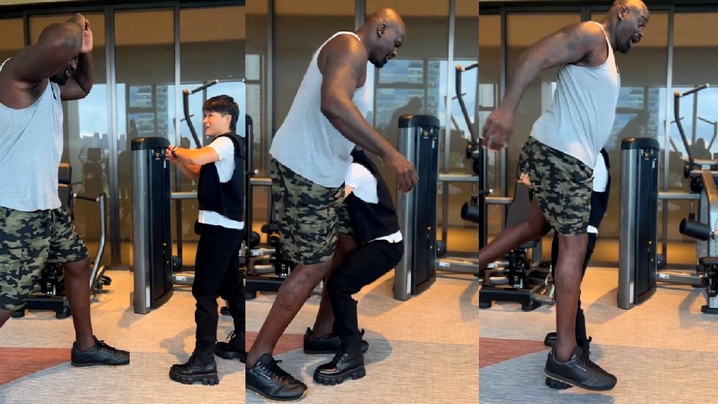 Watch: UFC champ Weili Zhang stuns Shaquille O’Neal with her incredible strength