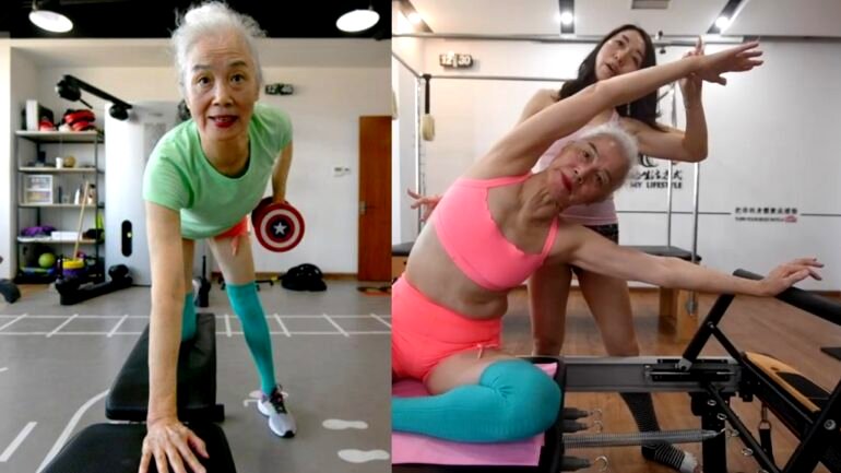 ‘Most beautiful yoga grandma in China’: 78-year-old woman goes viral for her physique