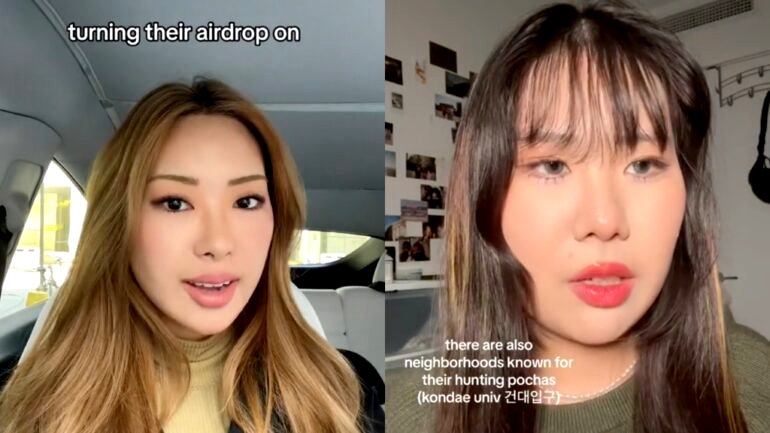 New dating trend has S. Koreans airdropping their photos to random people in bars