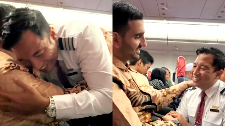 Watch: Indonesian pilot comforts Palestinian passenger in viral video