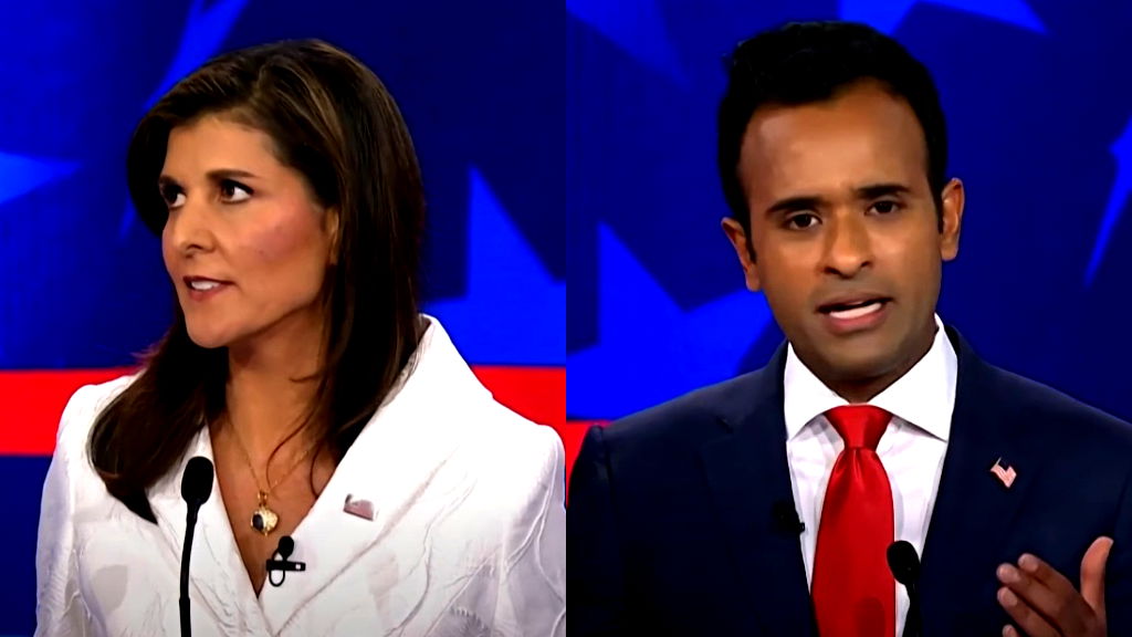 Nikki Haley calls Vivek Ramaswamy ‘scum’ after swipe at her daughter at third GOP debate