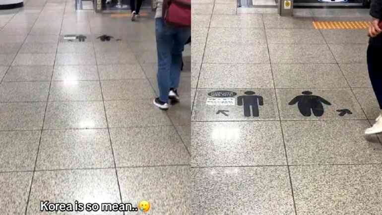 Video of S. Korean train station’s plus-size sign sparks ‘fatphobia’ discussion