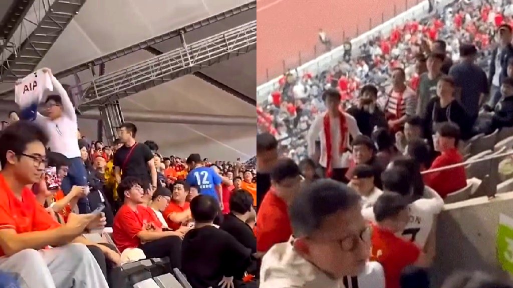 Son Heung-min’s Chinese fans brawl with China supporters during World Cup qualifier