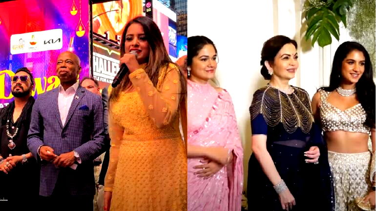 Hollywood and Bollywood celebrate separate star-studded Diwali galas