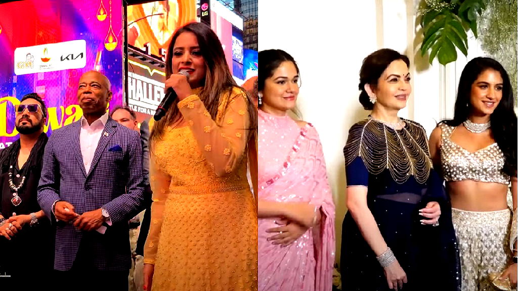 Hollywood and Bollywood celebrate separate star-studded Diwali galas