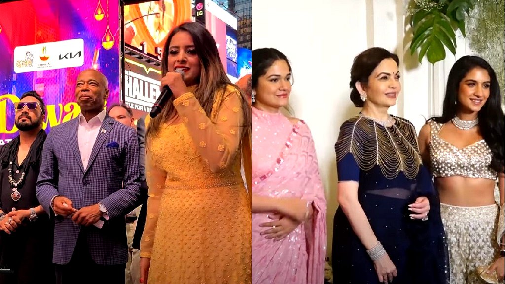 Hollywood and Bollywood celebrate separate star-studded Diwali galas
