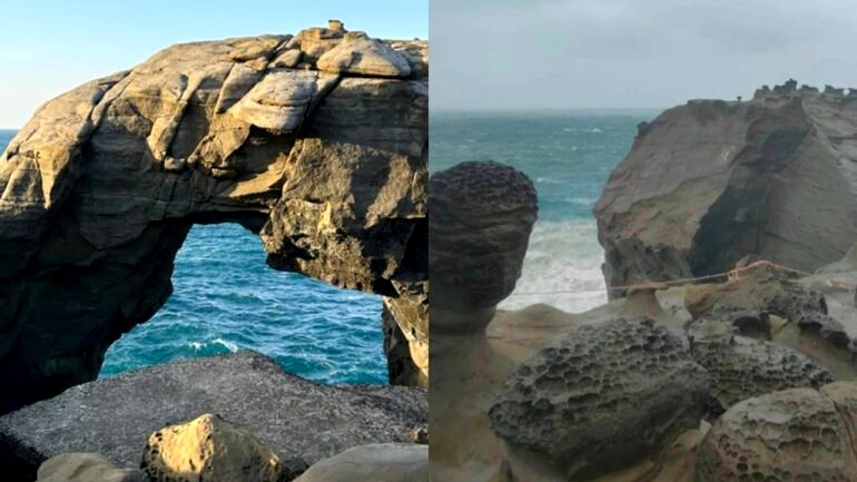 Taiwan’s iconic Elephant Trunk Rock collapses