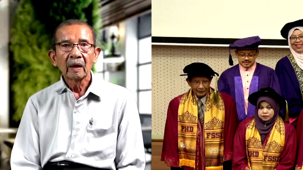 Malaysian man, 79, earns PhD despite struggle with cataracts, commute