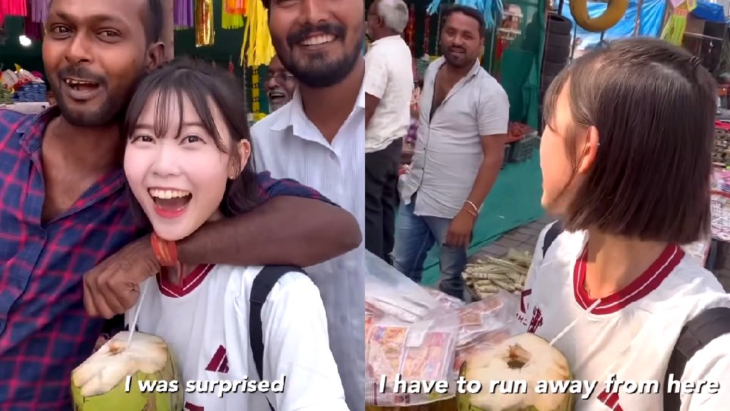 Video: Korean vlogger harassed by stranger while filming in Indian streets
